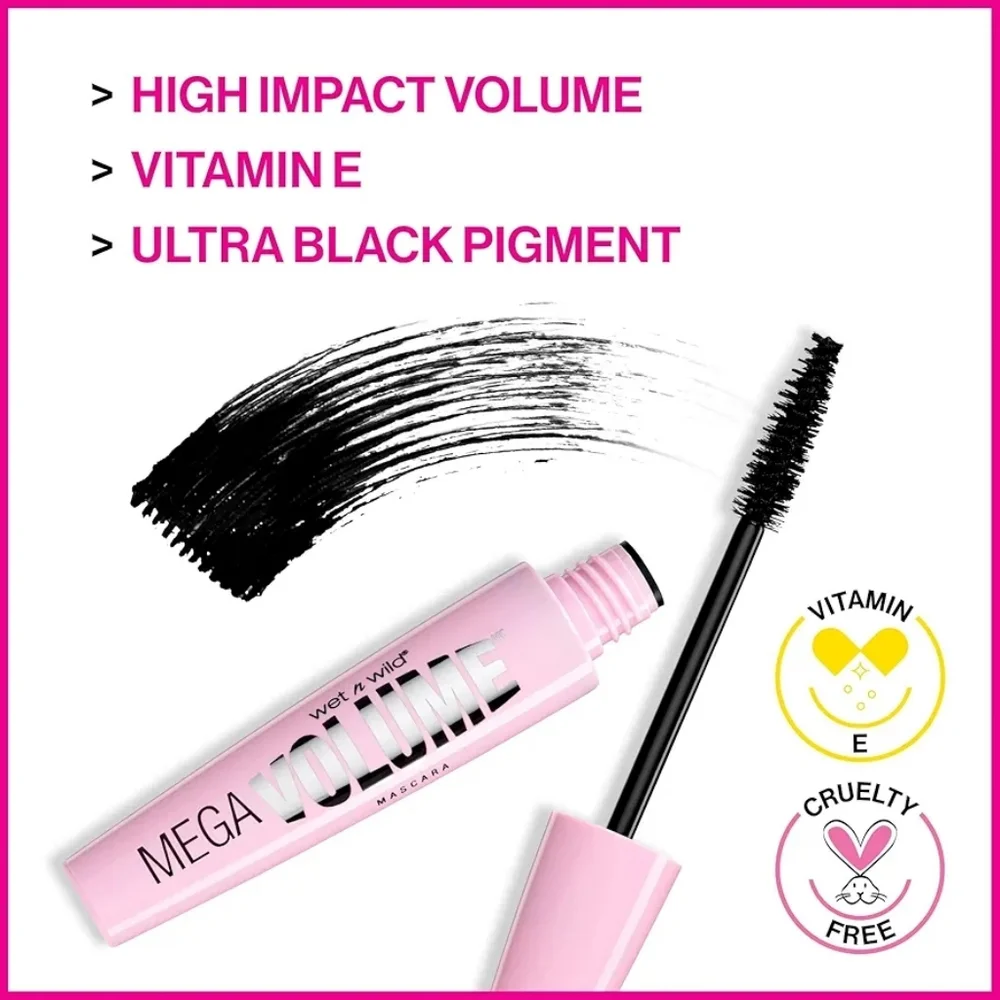 *3/15* NEW Wet n Wild Mega Volume Waterproof Mascara C157A Very Black